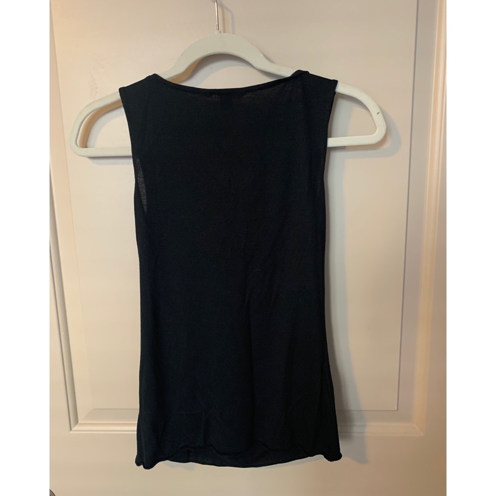 Banana Republic Black Cowl Neck Shell - Picture 2 of 3